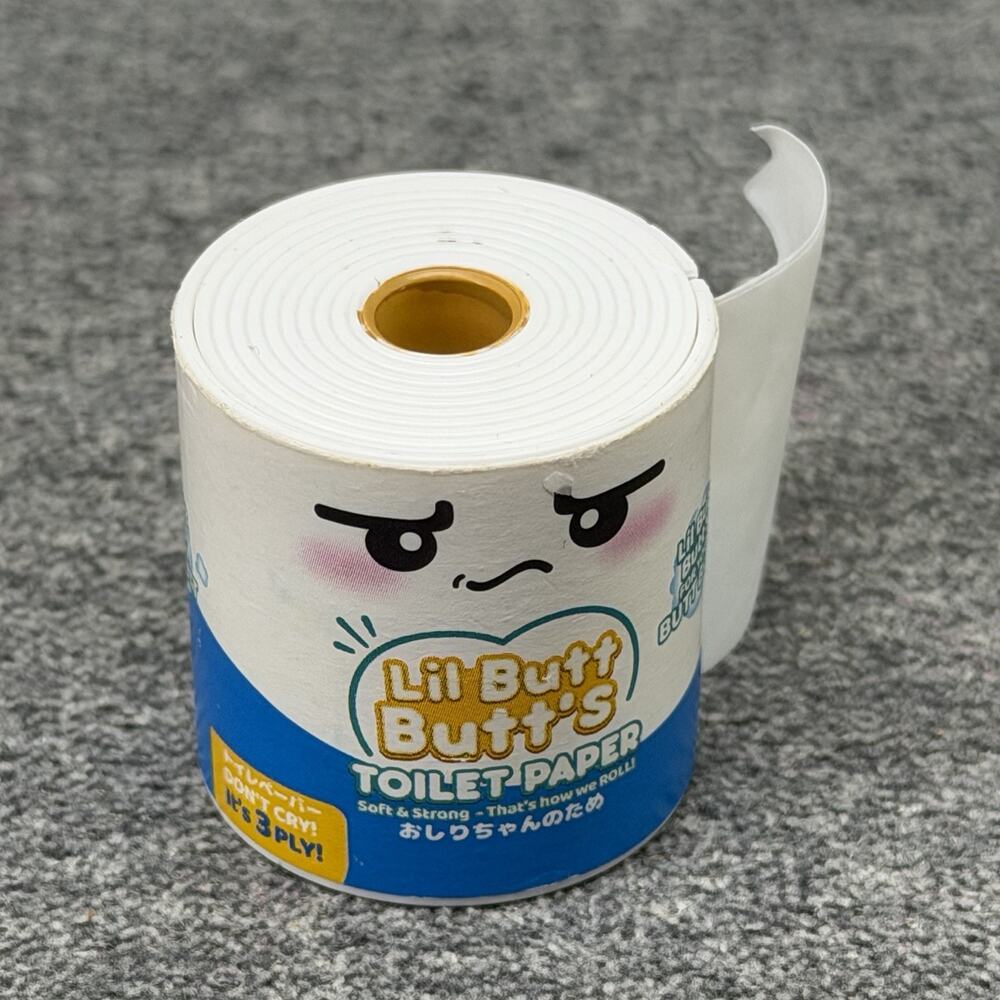 Lil Butt Butts Toilet Paper TP Toy Collectible 1.5 Inch Novelty Mini Shelf Decor